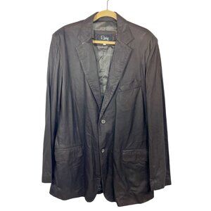 Remy Leather Men's Brown Sport Coat Blazer Jacket - Size 44, Large